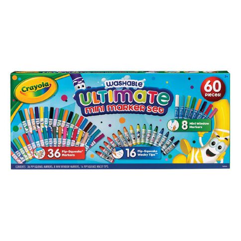 Crayola Washable Ultimate Mini Marker Set 60 Piece