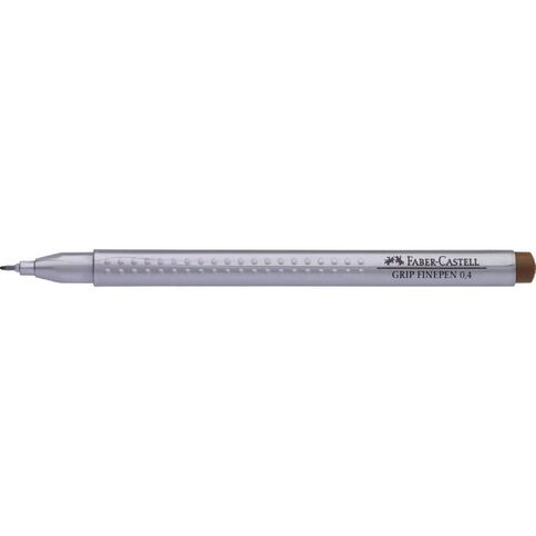 Faber-Castell Grip Finepen 0.4mm Burnt Umbre Brown Mid