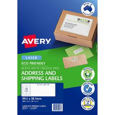Avery Eco Friendly Labels Laser 280 Labels 99.1mm x 38.1mm