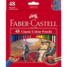 Faber Castell Classic Colour Pencils 48 Pack Warehouse Stationery Nz