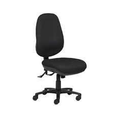 Chairsolutions Delta Plus Extra High-back Extra Long Seat Black Fabric