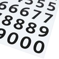 Uniti Numbers Black 1 Sheet
