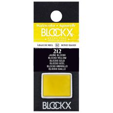 BLOCKX Watercolour Half Pan S2 212  Yellow Yellow