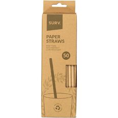 SURV. Paper Straws 50 Pack