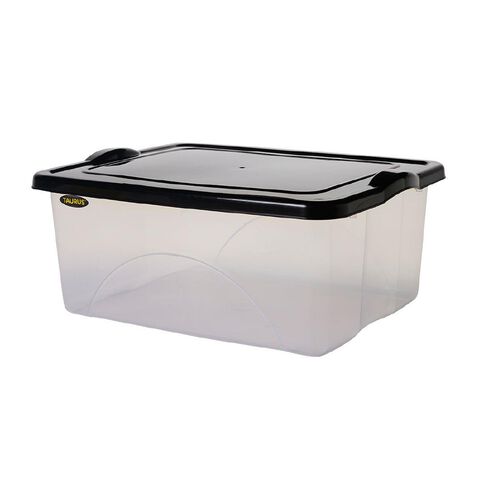 Taurus Clear View Storage Organiser with Lid Assorted 20L