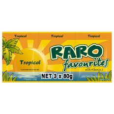 Raro Tropical 3 Pack 80g 3 Pack