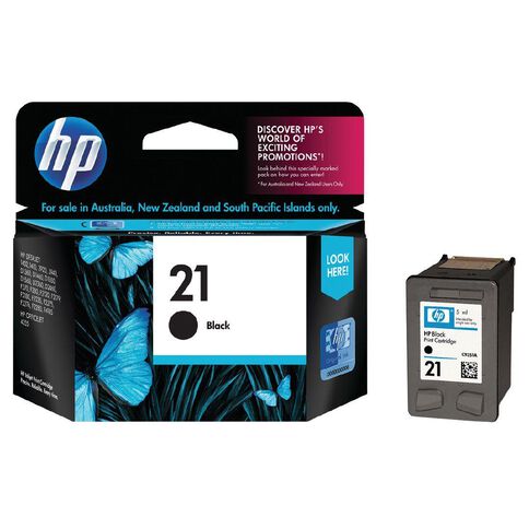 HP Ink Cartridge 21 Black (190 Pages)