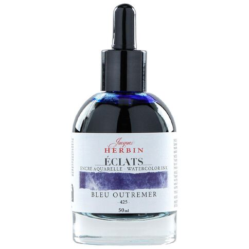 Jacques Herbin Eclats Watercolour Ink 425 Ultramarine Blue 50ml
