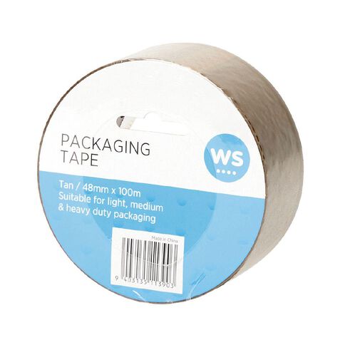 WS Packaging Tape PP 48mm x 100m Tan
