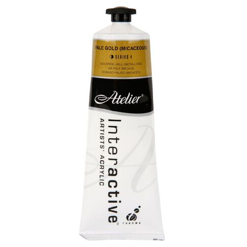 Atelier S4 Acrylic Paint Pale Gold 80ml