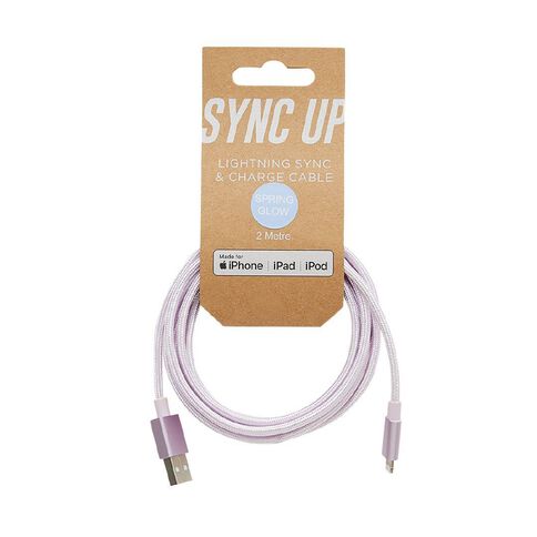 Spring Glow Lightning Cable Pink 2m