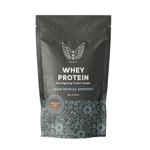 NZ Muscle Whey Protein Chocolate Cake 1kg