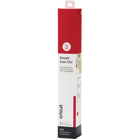 Cricut Smart Iron On Vinyl 13 Inch X  3 Feet Red Red Light