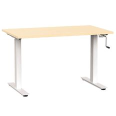 Agile Height Adjustable Desk 1200 Nordic Maple/White