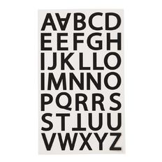 Uniti Alpha Stickers Black