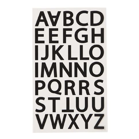 Uniti Alpha Stickers Black