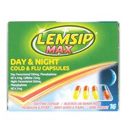 Lemsip Max Cold & Flu Day and Night Capsules 16s-LIMIT OF 2 PER CUSTOMER
