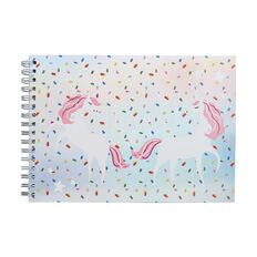 Kookie Bright Sketchpad Spiral Unicorn Pink A4