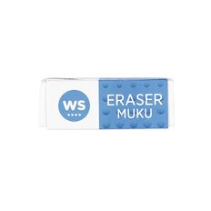 WS Single Eraser White