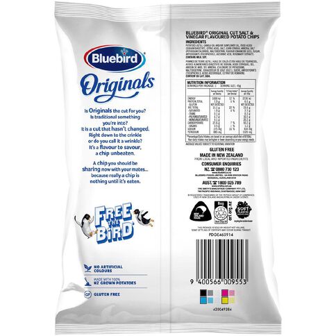 Bluebird Originals Salt & Vinegar 45g