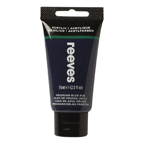 Reeves Fine Acrylic Paint Prussian Blue Hue 75ml