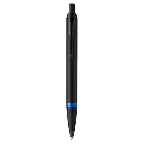 Parker PARKERS Satin Black Marine Blue Ballpoint Pen