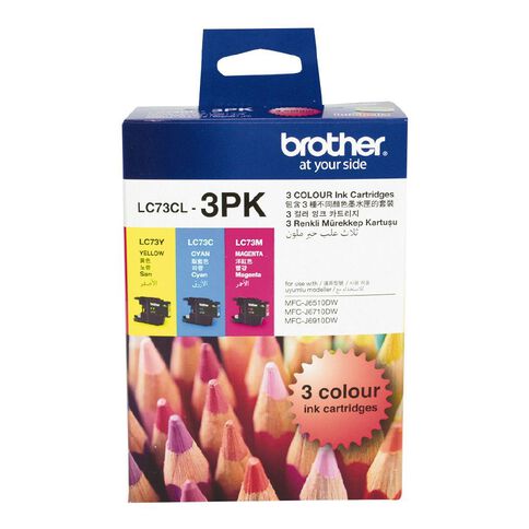 Brother Ink LC73 Colour 3 Pack (600 pages)