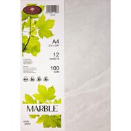 Direct Paper Marble Paper 100gsm White A4 12 Pack