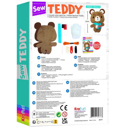Krafun Sew Your Own Teddy Kit