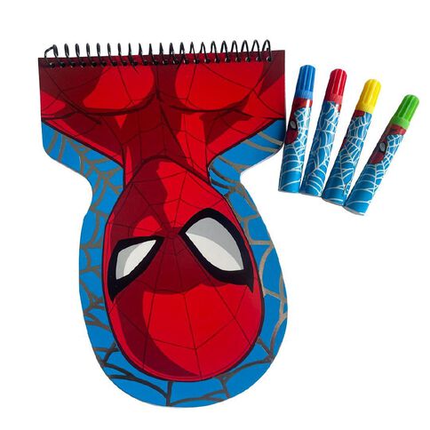 Spider-Man Shaped Notebook & Felts Set