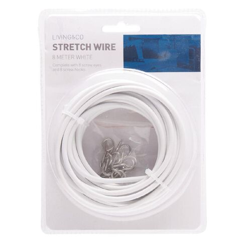 Living & Co Curtain Wire White