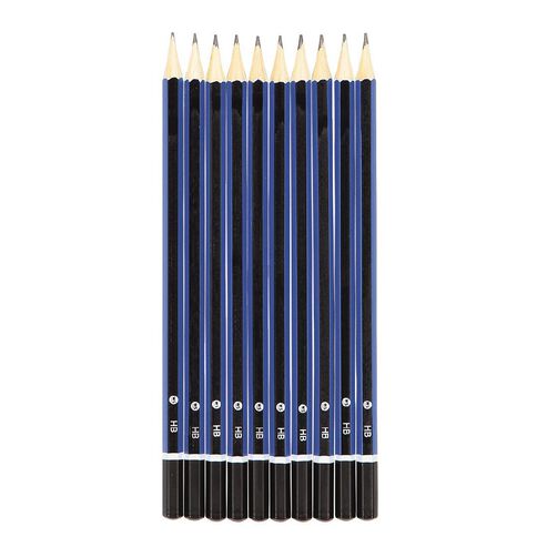 WS End Cap HB Pencil Black 10 Pack
