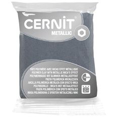 Cernit Polymer Clay Metallic 56g Silver Silver