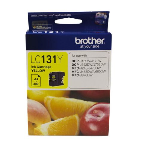 Brother Ink LC131 Yellow (300 Pages)