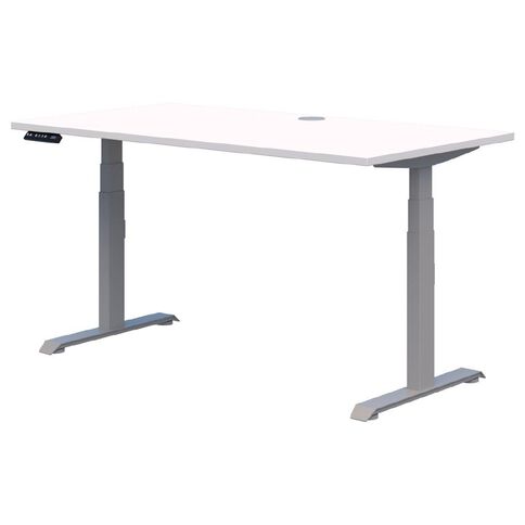Rapid Premium Electric Desk 1500 x 800 Silver