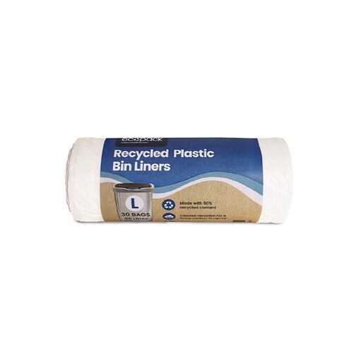 Ecopack Ocean-Bound Recycled Plastic Bin Liners Large
