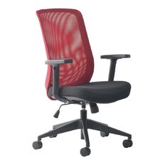 Mondo Gene Mesh Chair with Arms Red