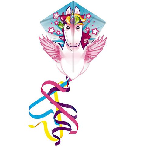 EOLO Pop Up Nylon Diamond Kite Unicorn