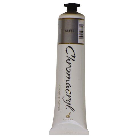 Chromacryl Acrylic Paint Silver 75ml