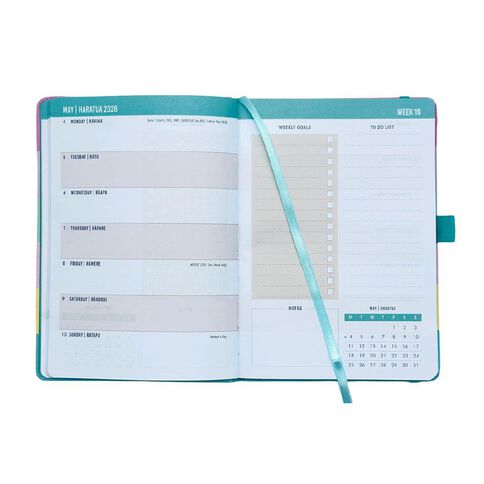 WS 2026 Weekly Planner Multi-Coloured