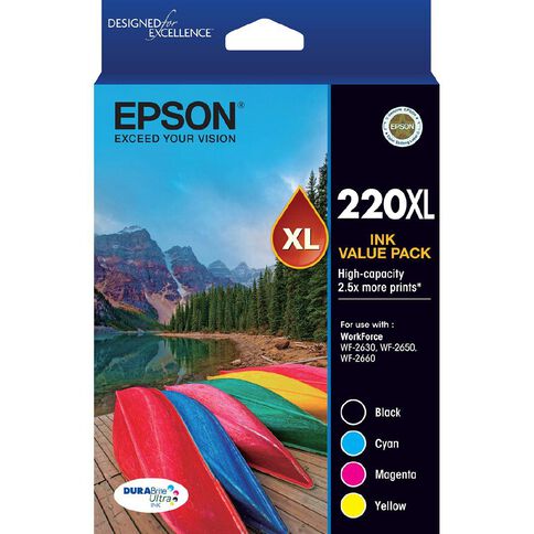 Epson Ink 220XL Value 4 Pack