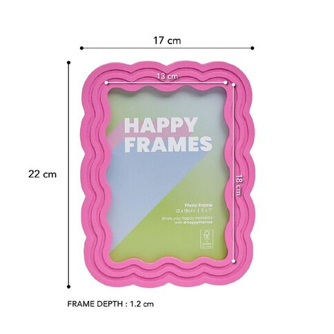 Happy Frames Wavy 13x18 Pink