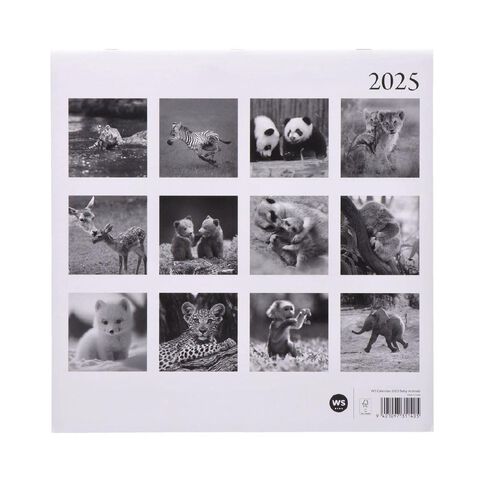WS Calendar 2025 Baby Animals 29cm x 29cm Square