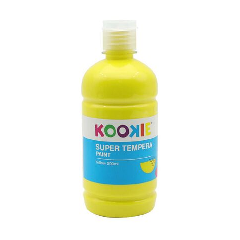 Kookie Super Tempera Paint Yellow Mid 500ml