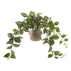 Living & Co Artificial Hanging Plant in Ceramic Pot 80cm