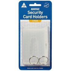 Kevron Access And Security Card Holders 2 Pack Clear Clear