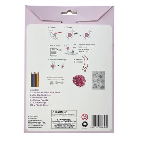 Uniti Kids Shrink Art Necklace Kit