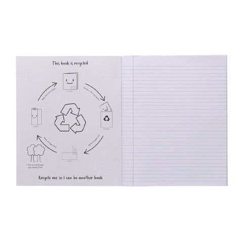 WS Exercise Book 1L5 7mm Ruled 36 Leaf Red Mid