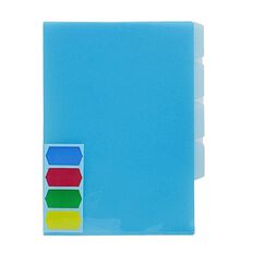 WS L Shaped Coloured Tabbed Dividers Assorted A4