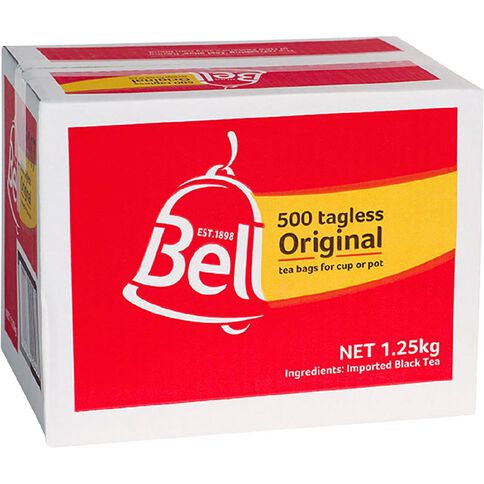 Bell Tagless Tea Bags 500 Pack
